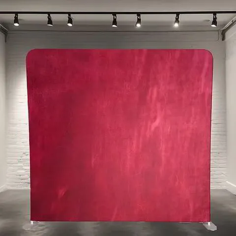 red leather backdrop