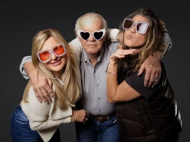 three people wearing shades as props posing for an event photography in frisco texas